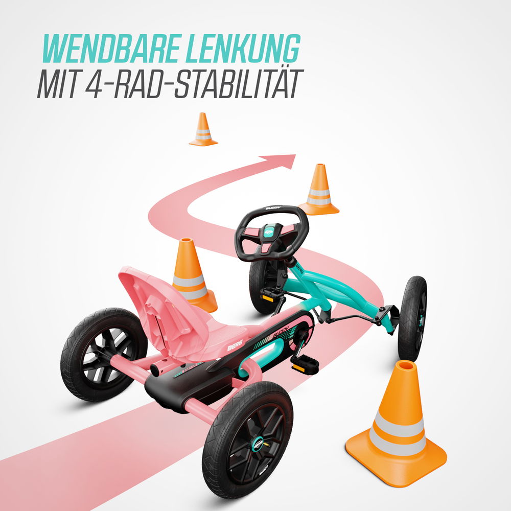 BERG Gokart Buddy Lua türkis/pink 2.0 (Facelift)